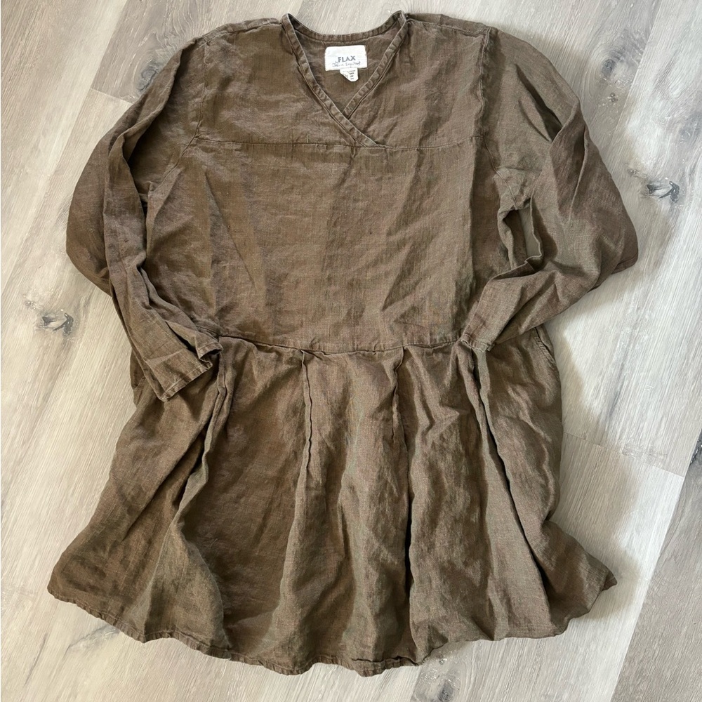 Flax Brown Women's Top